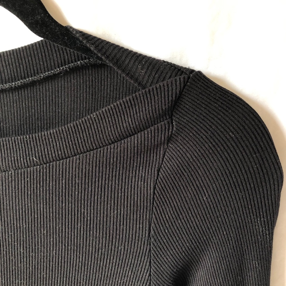 Bebe Rhinestone Ribbed Sweater - Picture 3 of 6